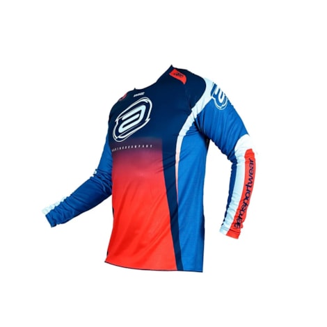 Camisa ASW Image Cronos Vermelho Marinho Azul