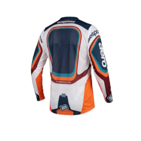 Segunda imagem do produto Camisa ASW Image Cyber Branco Laranja Marinho