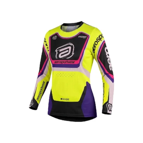 Camisa ASW Image Cyber Feminino Amarelo Flúor Preto Rosa