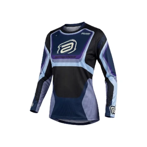 Camisa ASW Image Cyber Feminino Preto Marinho Roxo