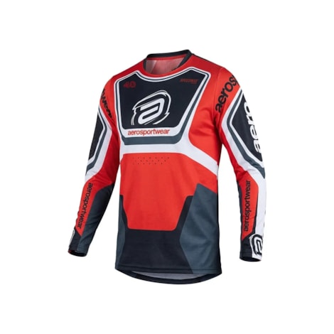 Camisa ASW Image Cyber Vermelho Preto Cinza