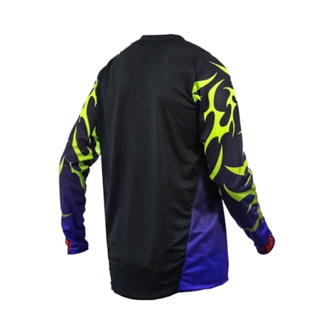 Segunda imagem do produto Camisa ASW Image Meta Preto Roxo Amarelo Flúor