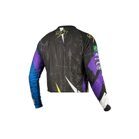 Segunda imagem do produto Camisa ASW Image Show Radical Infantil Preto Roxo