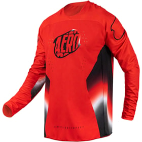 Camisa ASW Podium Ghost - Vermelho Preto Branco