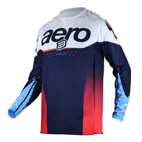 Camisa ASW Podium OHMS Marinho Vermelho Branco