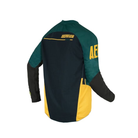 Segunda imagem do produto Camisa ASW Podium Vitalogy 24 - Preto Amarelo