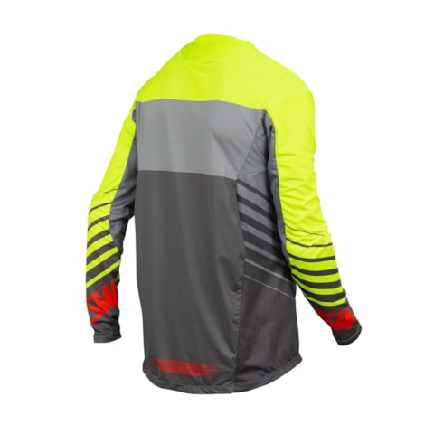 Segunda imagem do produto Camisa ASW Podium Windy 23 - Chumbo Amarelo Flúor