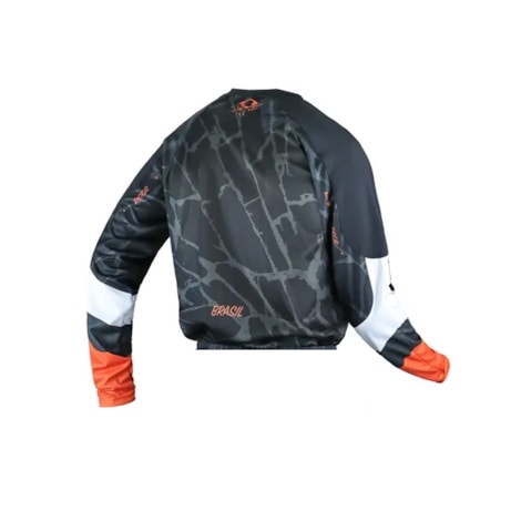 Segunda imagem do produto Camisa ASW Ranger Seismic Rigor Rico Preto Laranja Branco