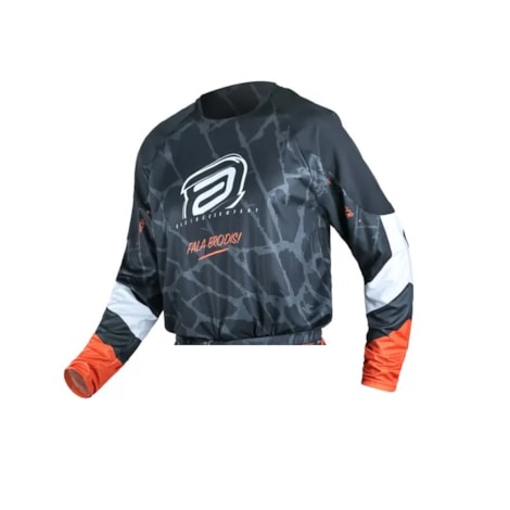 Segunda imagem do produto Camisa ASW Ranger Seismic Rigor Rico Preto Laranja Branco