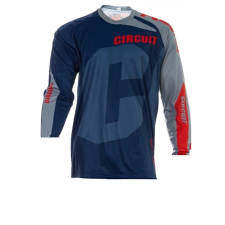 Camisa Circuit Kratos - Azul Cinza