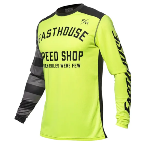 Camisa Fasthouse Carbon Eternal Amarelo Flúor Preto