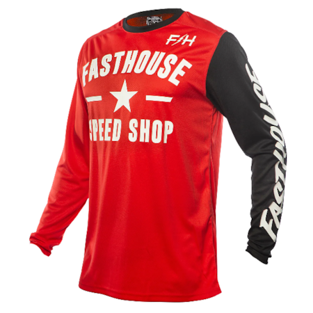 Camisa Fasthouse Carbon Vermelho