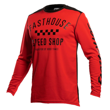 Camisa Fasthouse Carbon Vermelho Preto
