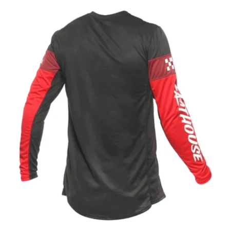 Segunda imagem do produto Camisa Fasthouse Grindhouse Akin Vermelho Preto