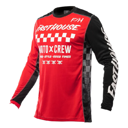 Camisa Fasthouse Grindhouse Alpha Vermelho Preto