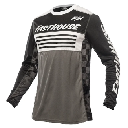 Camisa Fasthouse Grindhouse Omega Preto Cinza