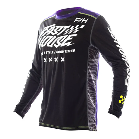 Camisa Fasthouse Grindhouse Rufio Preto Roxo