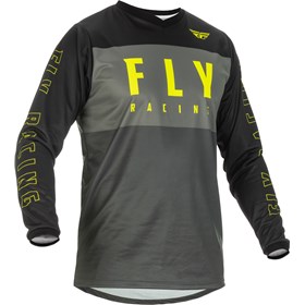Camisa Fly F16 2022 - Cinza Amarelo Flúor