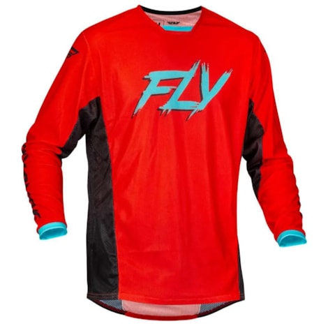 Camisa Fly Kinetic Mesh Kore - Vermelho Preto Mint