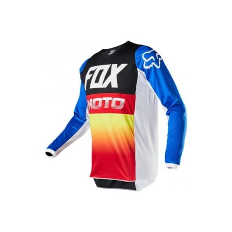 Camiseta Branca Infantil Desenho Moto Motocross