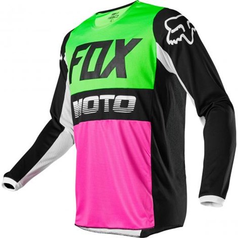 Camisa Fox 180 Fyce Multi - Verde Rosa