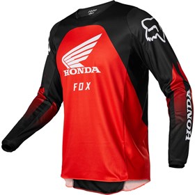 Camisa Fox 180 Honda - Preto Vermelho