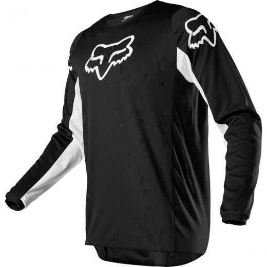 Camisa Fox 180 Prix Preto Branco Motocross e Trilha