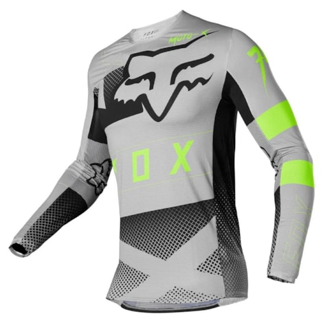 Camisa Fox Flexair Riet - Cinza SLT