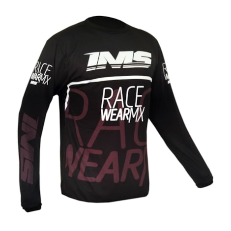 Segunda imagem do produto Camisa IMS MX Infantil 2025 - Preto