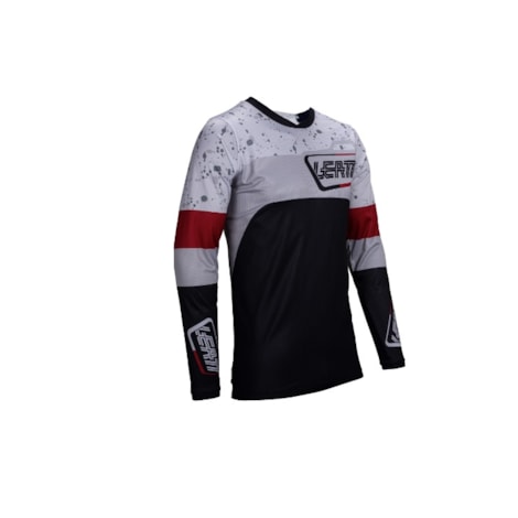 Camisa Leatt Enduro 4.5 Cinza Preto