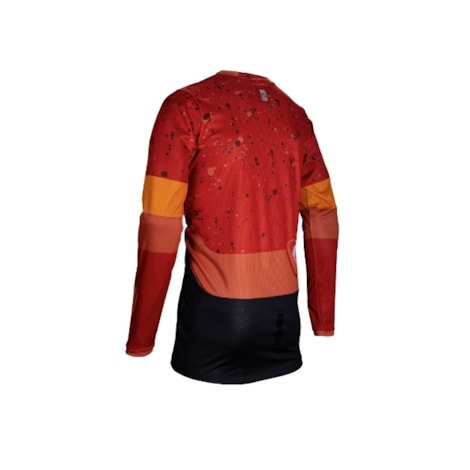 Segunda imagem do produto Camisa Leatt Enduro 4.5 Laranja Preto