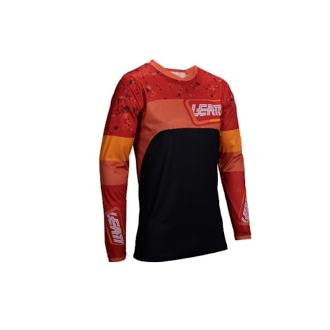Camisa Leatt Enduro 4.5 Laranja Preto