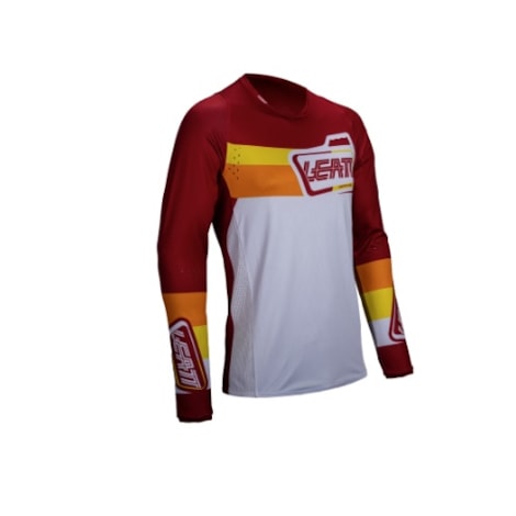 Camisa Leatt Lite 4.5 - Vermelho Laranja Preto
