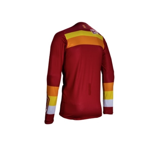 Segunda imagem do produto Camisa Leatt Lite 4.5 - Vermelho Laranja Preto