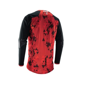 Camisa Leatt Moto 4.5 Enduro - Vermelho Preto