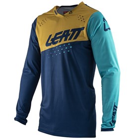Camisa Leatt Moto 4.5 Lite Ice - Azul Dourado