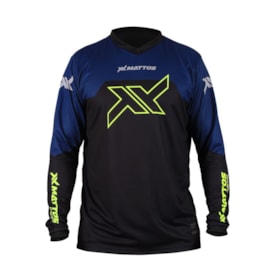 Camisa Mattos Multi Azul