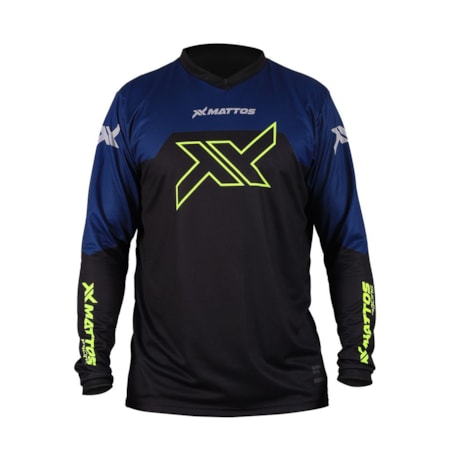 Camisa Mattos Multi Azul