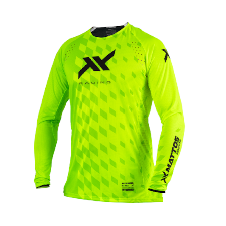 Camisa Mattos Pro Grid Amarelo Flúor