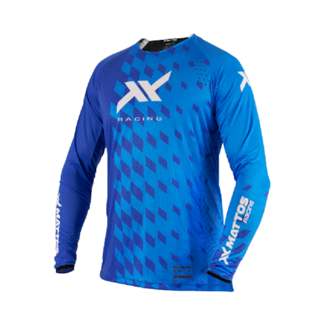 Camisa Mattos Pro Grid Azul