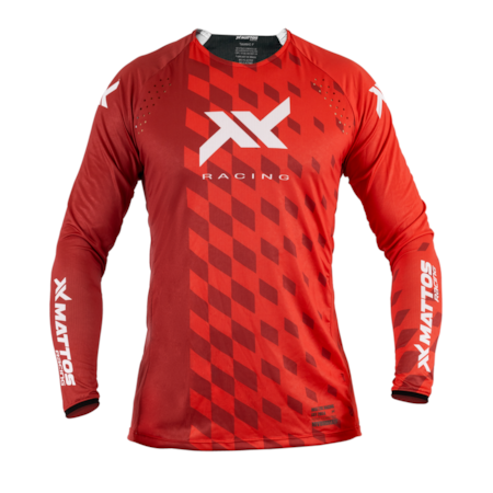 Camisa Mattos Pro Grid Vermelho