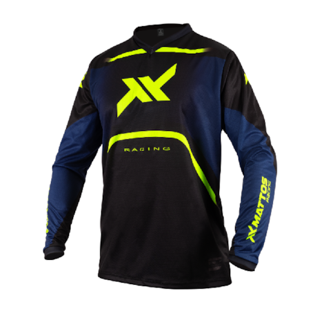 Camisa Mattos Racing Spirit Marinho Flúor