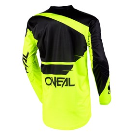 Camisa O'Neal Element Racewear Black/Neon Yellow