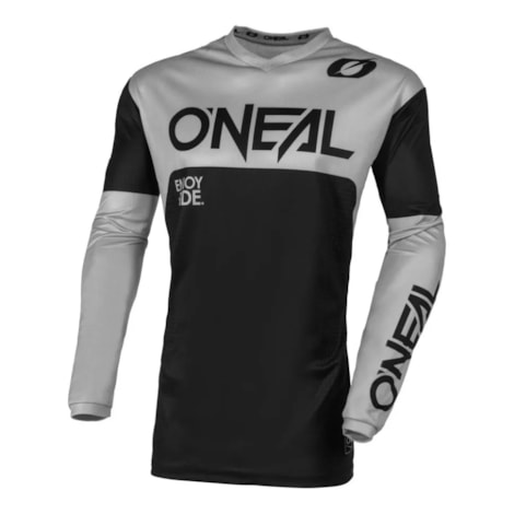 Camisa Oneal Element Racewear - Preto Cinza