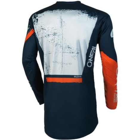 Segunda imagem do produto Camisa Oneal Element Shocker Azul Laranja