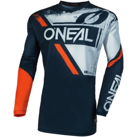 Camisa Oneal Element Shocker Azul Laranja
