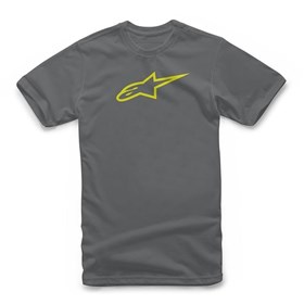 Camiseta Alpinestars Ageless Classic - Cinza Amarelo Hivis