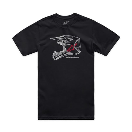 Camiseta Alpinestars MX Helmet Preto