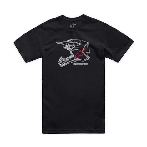 Camiseta Alpinestars MX Helmet Preto