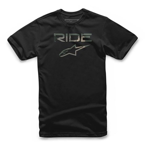 Camiseta Alpinestars Ride 2.0 Camo Preto
